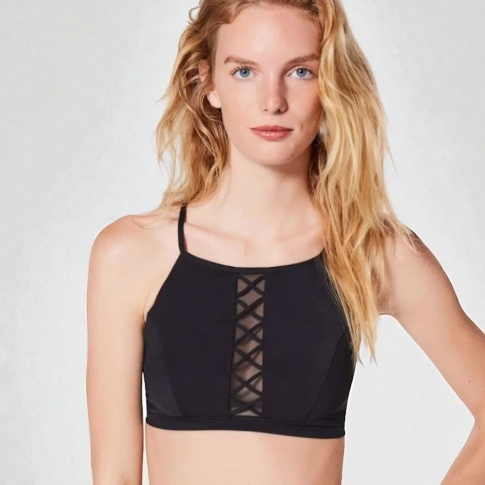 LULULEMON Shoreline Blck Swim Top